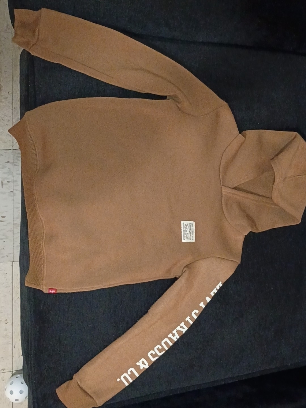 Levi's Kids Brown Hooded Turtleneck Sweatshirt